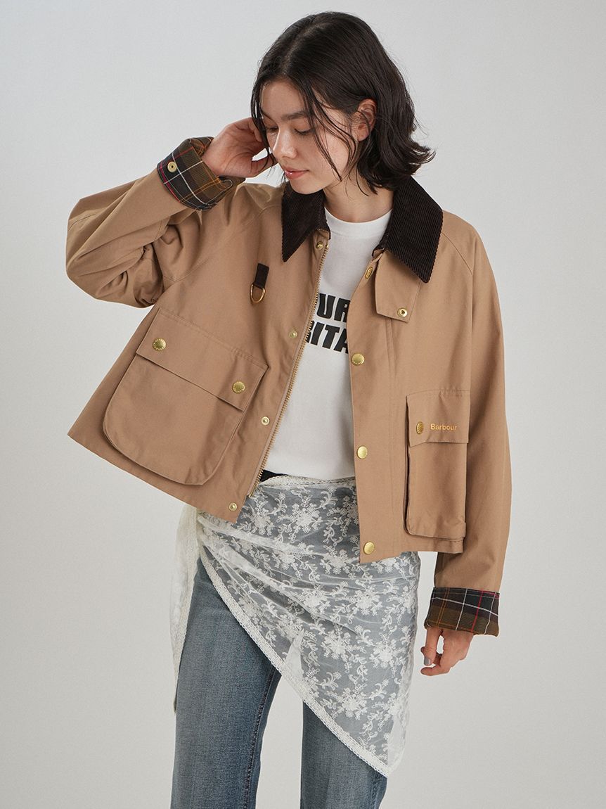 Mila Owen「【Barbour】別注 SPEY（スぺイ）ショートジャケット」|ブルゾン・スタジャン|