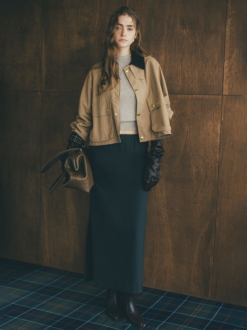 Mila Owen「【Barbour】別注 SPEY（スぺイ）ショートジャケット」|ブルゾン・スタジャン|