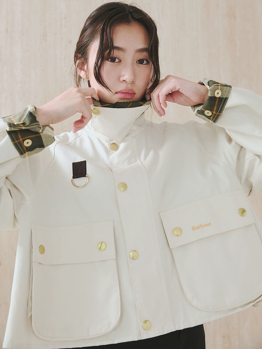 Mila Owen「【Barbour】別注 SPEY（スぺイ）ショートジャケット」|ブルゾン・スタジャン|