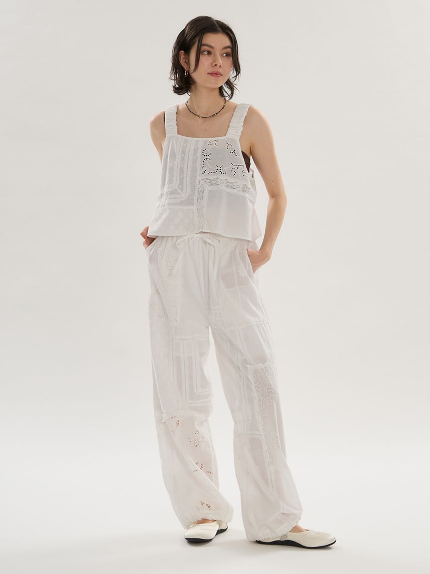 emmi atelier「コットンパッチワークビスチェ」|ベスト・ジレ|
