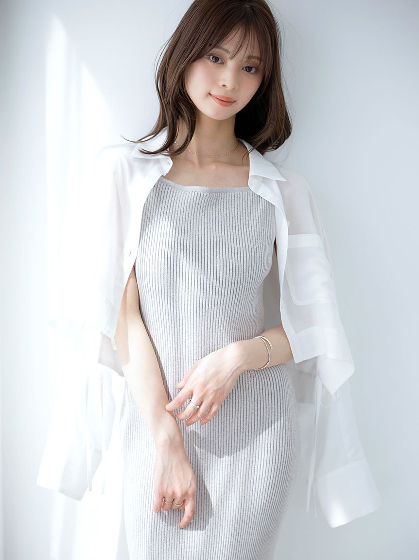 SNIDEL「クロップドシャツ」|シャツ・ブラウス|WHT