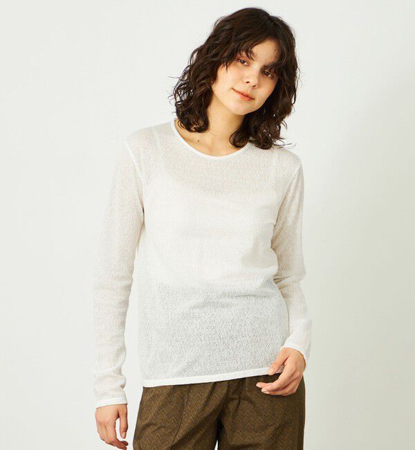 MACKINTOSH PHILOSOPHY「GREY LABEL レースジャガードプルオーバー」|Tシャツ・カットソー|ホワイト