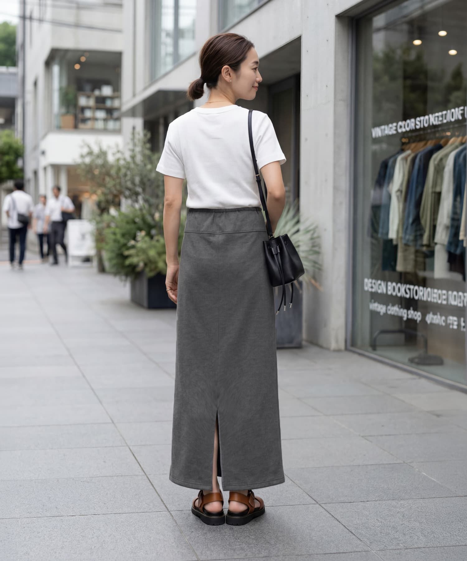 STYLE DELI「裏面ジャージーなめらかカットソースカート」|スカート|