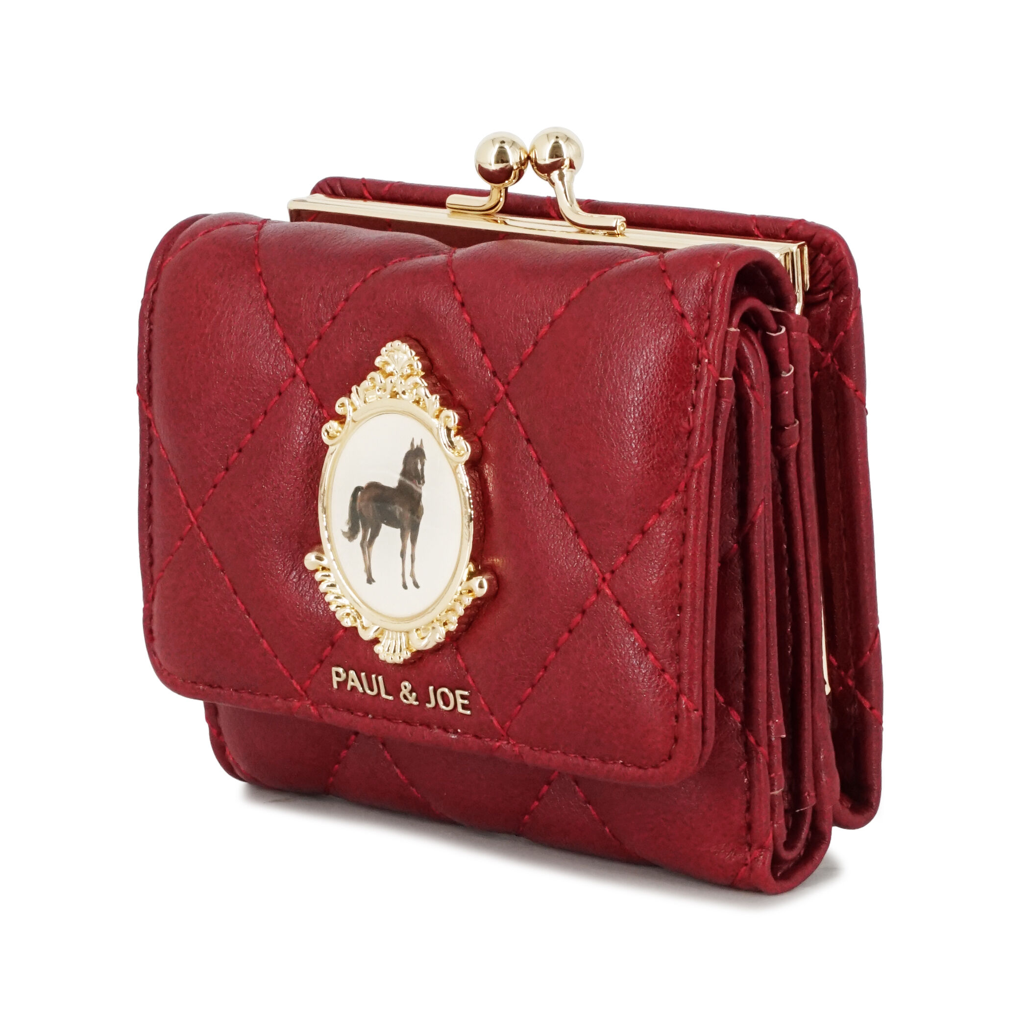 PAUL&JOE「ＨＯＲＳＥ　ＢＲＯＯＣＨ　口金ミニ財布／２６ＡＷ」|財布|