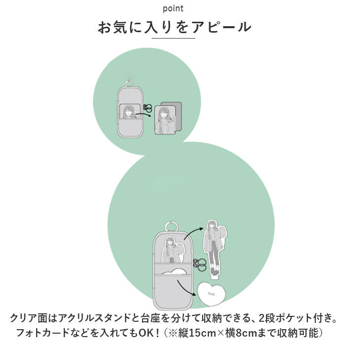 BACKYARD FAMILY「推し活 アクリルスタンドケース S 通販 マルチケース アクリルスタンド ケース アクスタ」|その他|