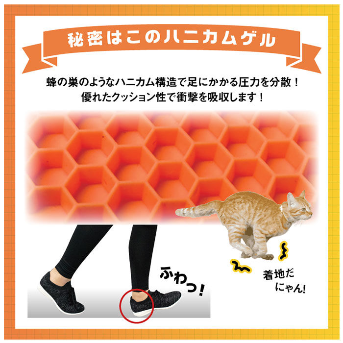 BACKYARD FAMILY「インソール クッション 通販 腰らくインソール 中敷き 衝撃吸収 シューフィッター レディース S」|その他|