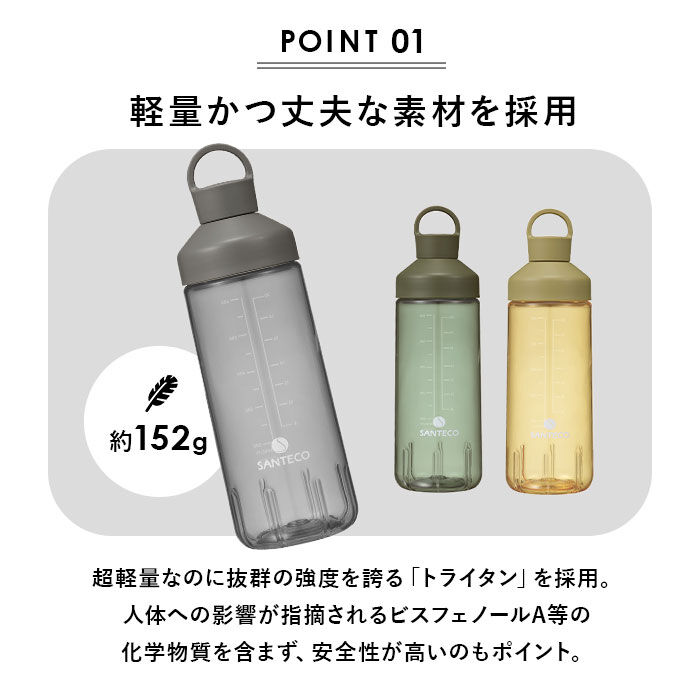 BACKYARD FAMILY「クリアボトル 水筒 通販 約 700ml 710 ウォーター ボトル 直飲み プロテイン」|食器・キッチングッズ|