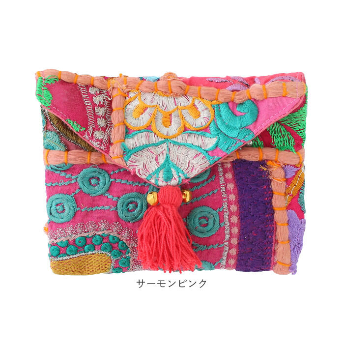 BACKYARD FAMILY「カードケース レディース カンバディアパッチ 通販 名刺入れ カードホルダー ヴィンテージ 布」|名刺入れ・カードケース|