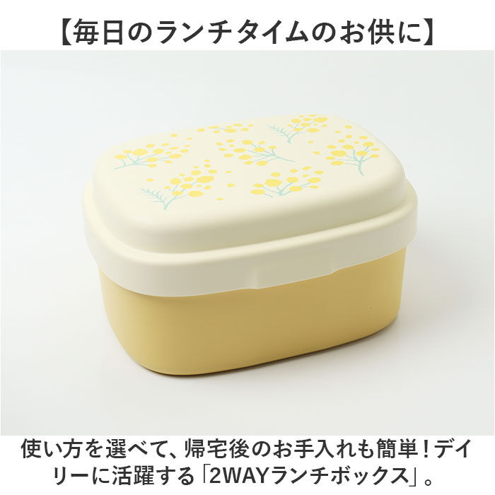 BACKYARD FAMILY「ランチボックス 2WAY 通販 お弁当箱 弁当箱 お弁当 弁当 ランチ 箱 1段 2段 一段 ニ段」|食器・キッチングッズ|