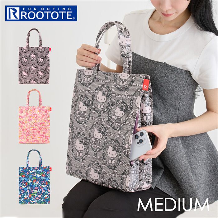 ROOTOTE「ROOTOTE サンリオ ルートート 8471 通販 ラミネート トートバッグ レッスンバッグ」|トートバッグ|