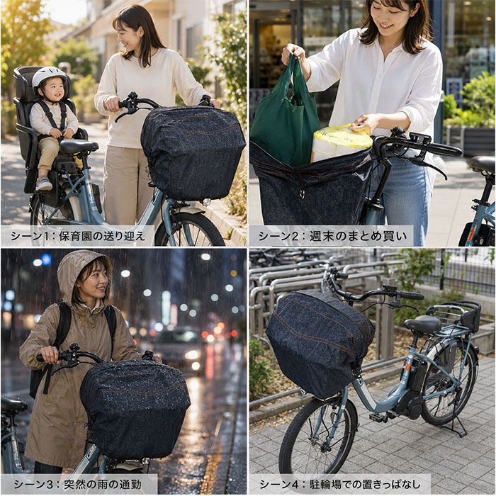 BACKYARD FAMILY「自転車 カゴカバー 前用 通販 Keia(ケイア) かごカバー バスケットカバー カゴ バスケット」|その他|