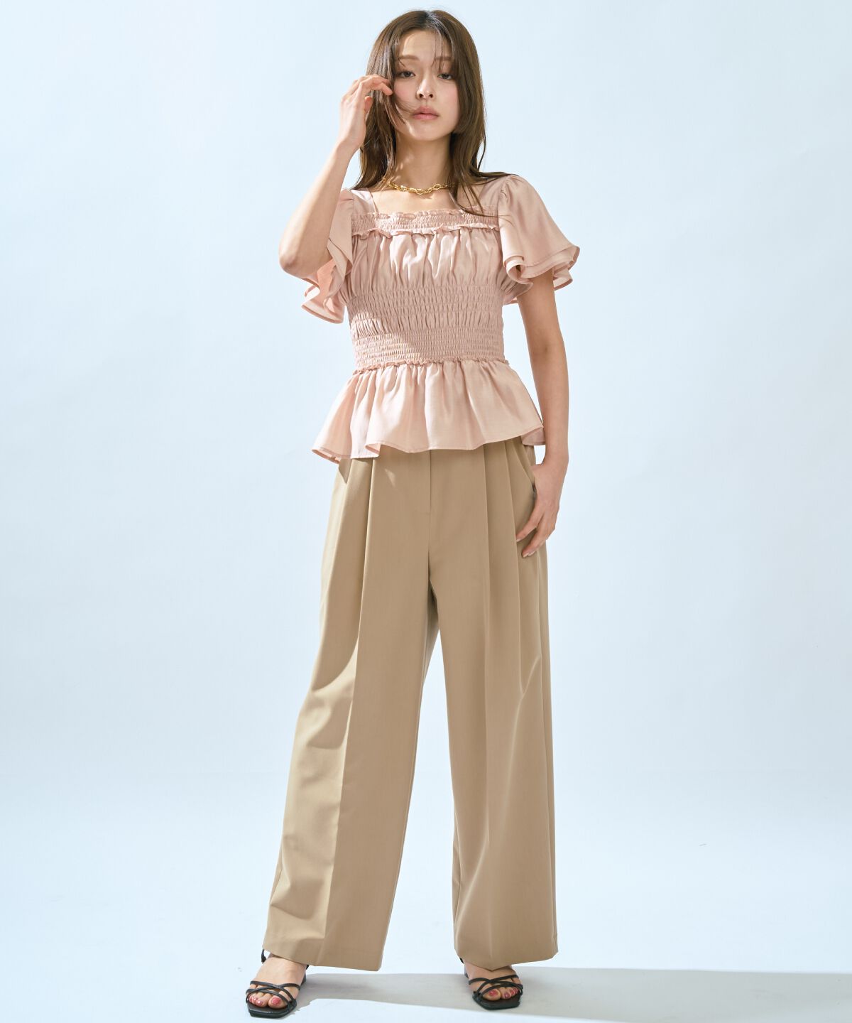アンドクチュール「2タックワイドパンツ」|その他|