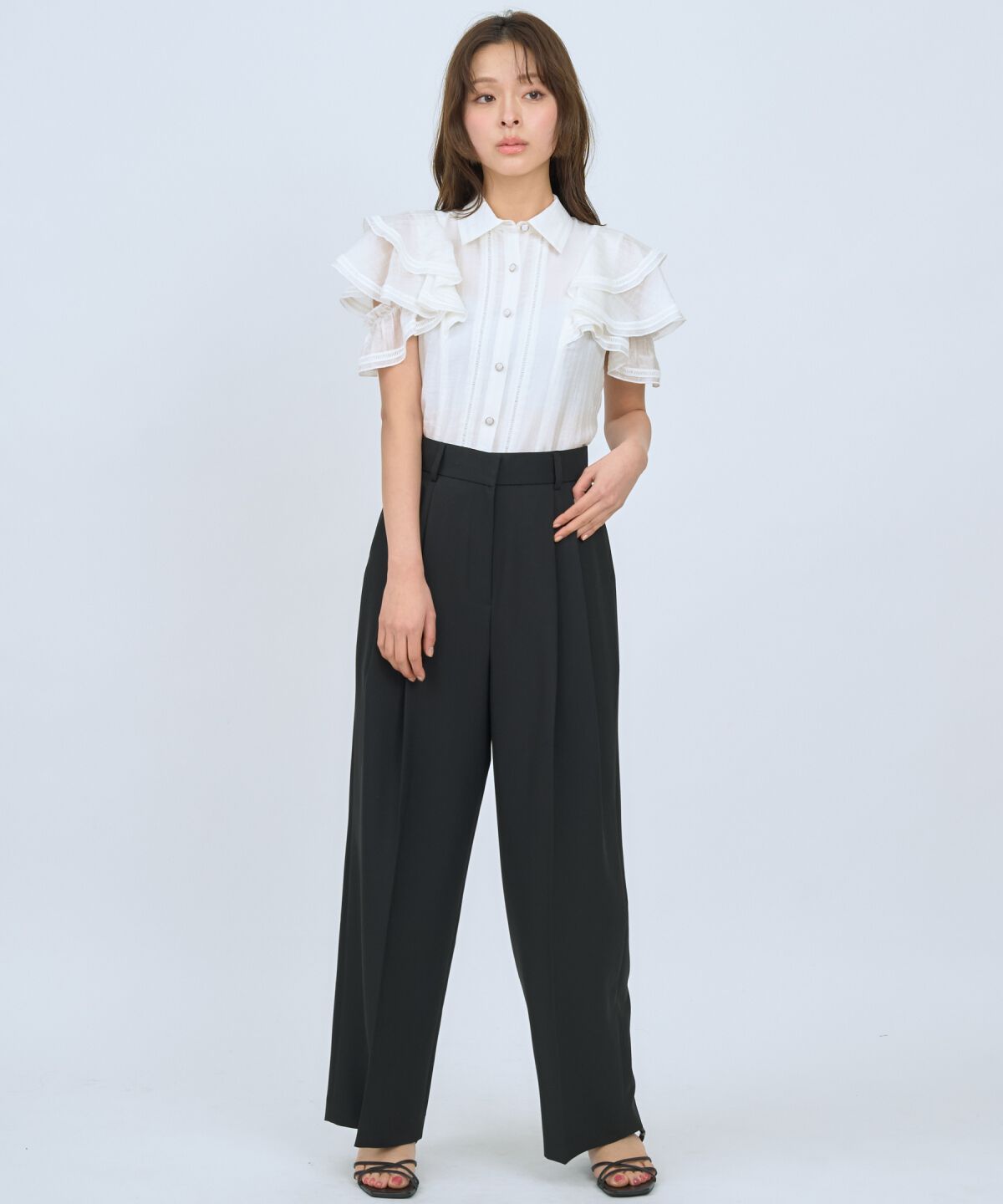 アンドクチュール「2タックワイドパンツ」|その他|