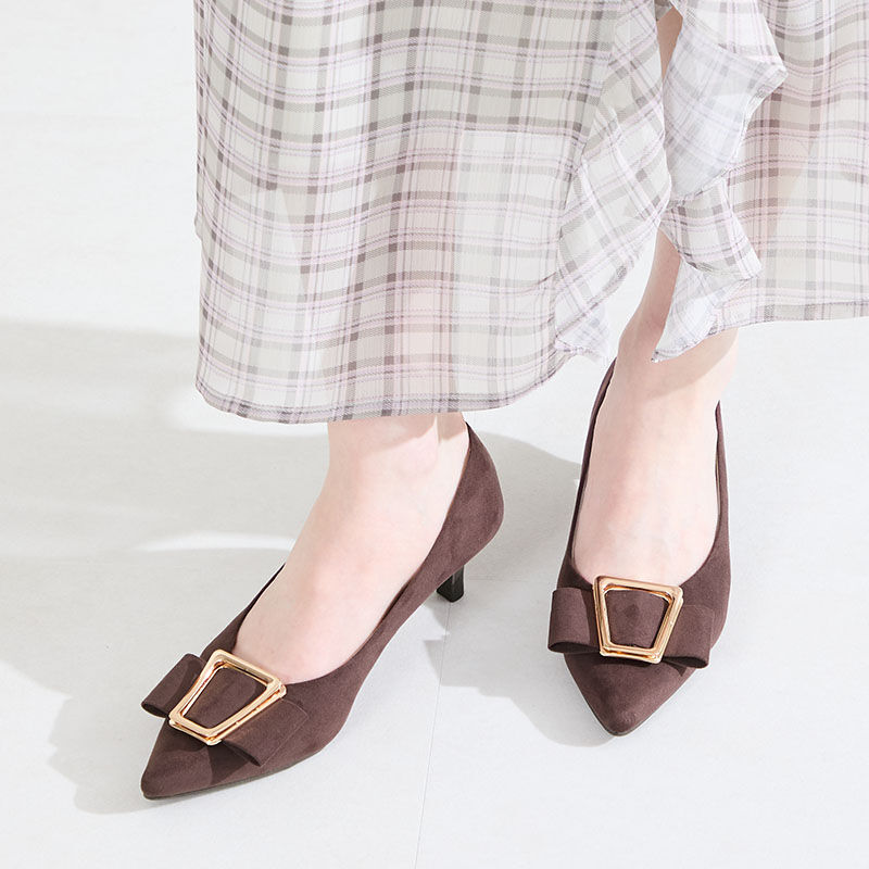 WA Oriental TRaffic「●2026春夏新作●2wayリボンモチーフヒールパンプス/62112」|パンプス|BROWN