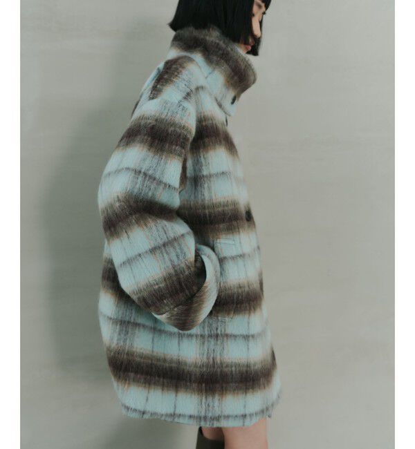 EMMEL REFINES「＜EMMEL REFINES＞EM シャギー チェック ミディアム コート」|その他|