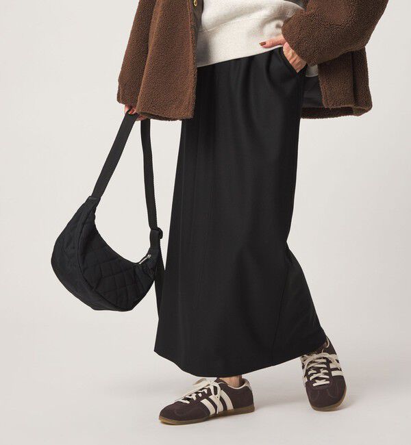 UNITED ARROWS green label relaxing「【結論シリーズ】ホッとタイトスカート マシンウォッシャブル ストレッチ 帯電防止」|タイト|BLACK