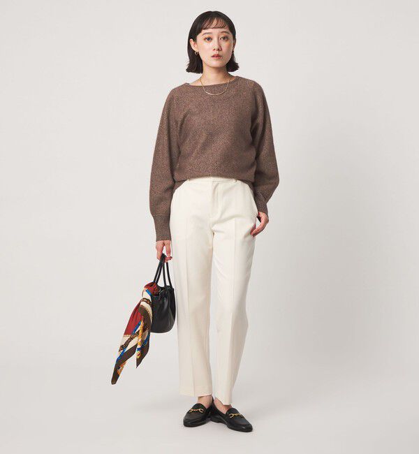 UNITED ARROWS green label relaxing「FOXブレンド ラメ フォルム ドルマン ニット」|ニット・セーター|
