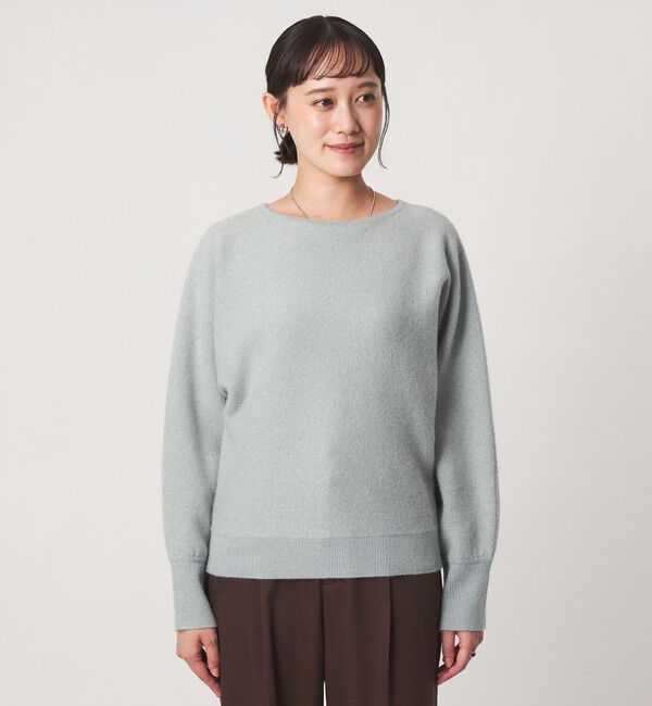 UNITED ARROWS green label relaxing「FOXブレンド ラメ フォルム ドルマン ニット」|ニット・セーター|