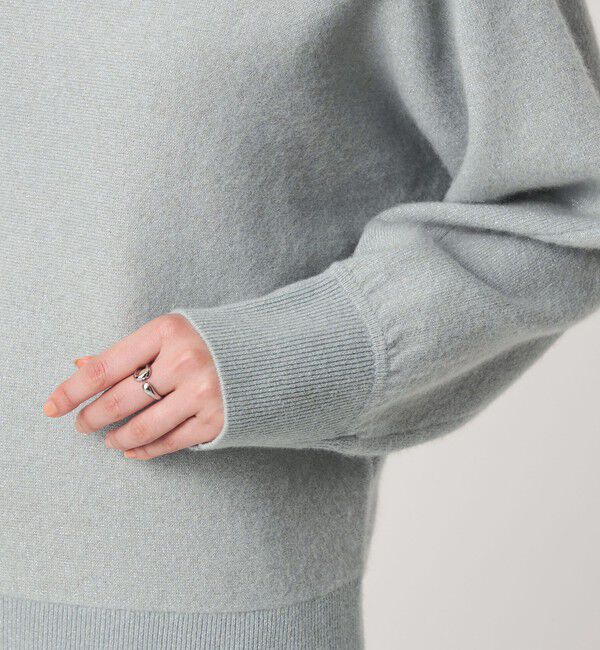 UNITED ARROWS green label relaxing「FOXブレンド ラメ フォルム ドルマン ニット」|ニット・セーター|