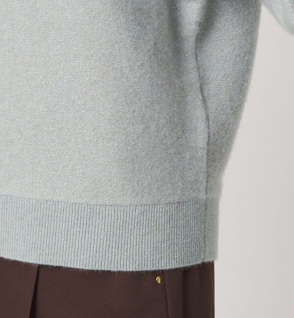 UNITED ARROWS green label relaxing「FOXブレンド ラメ フォルム ドルマン ニット」|ニット・セーター|