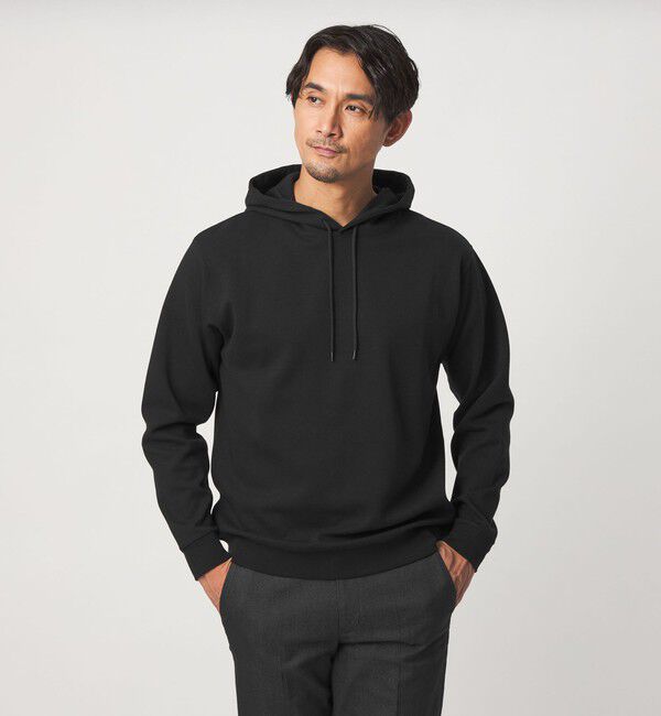 UNITED ARROWS green label relaxing「【WEB限定】JUST fit デイリー ダンボール スウェット パーカー」|スウェット・ジャージ|BLACK