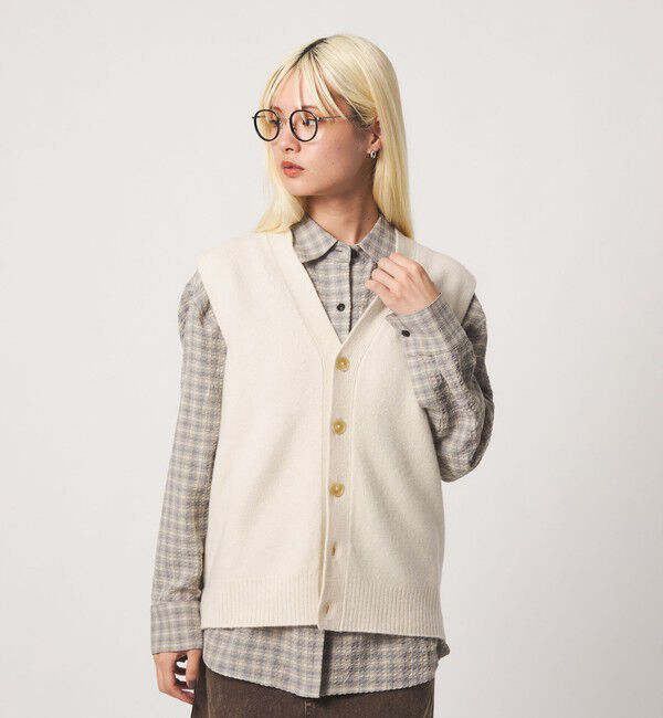 BEAUTY&YOUTH UNITED ARROWS「ウールカシミヤブレンド アクア ニットベスト」|ベスト・ジレ|