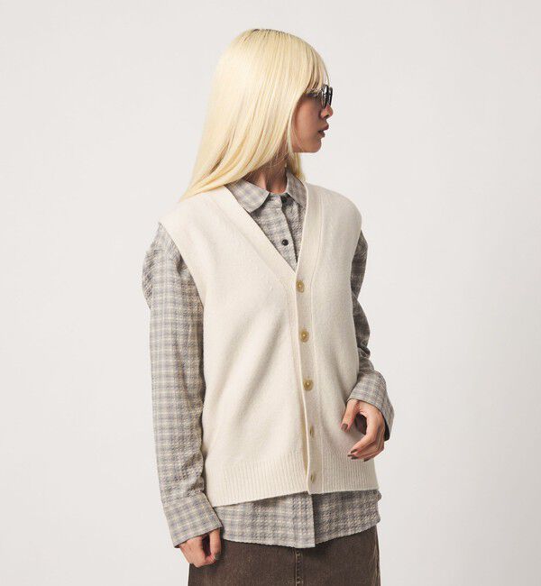 BEAUTY&YOUTH UNITED ARROWS「ウールカシミヤブレンド アクア ニットベスト」|ベスト・ジレ|