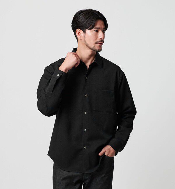 BEAUTY&YOUTH UNITED ARROWS「【WEB限定 WARDROBE SMART】ウールライク シャツ」|シャツ・ブラウス|