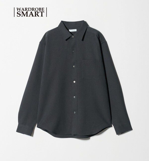 BEAUTY&YOUTH UNITED ARROWS「【WEB限定 WARDROBE SMART】ウールライク シャツ」|シャツ・ブラウス|DK.GRAY