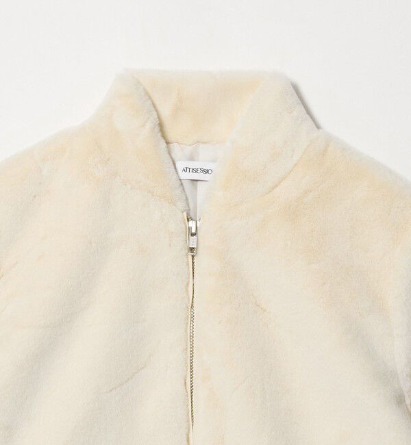 ATTISESSION「＜ATTISESSION＞フェイクファー ショートブルゾン」|その他|