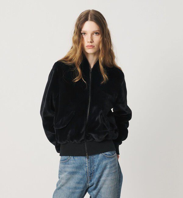 ATTISESSION「＜ATTISESSION＞フェイクファー ショートブルゾン」|その他|
