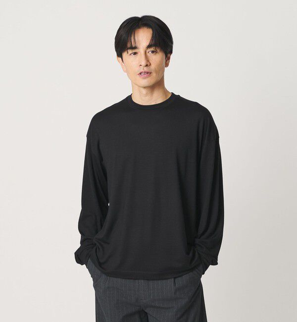 BEAUTY&YOUTH UNITED ARROWS「ウォッシャブル ウール ロングスリーブ Tシャツ」|Tシャツ・カットソー|