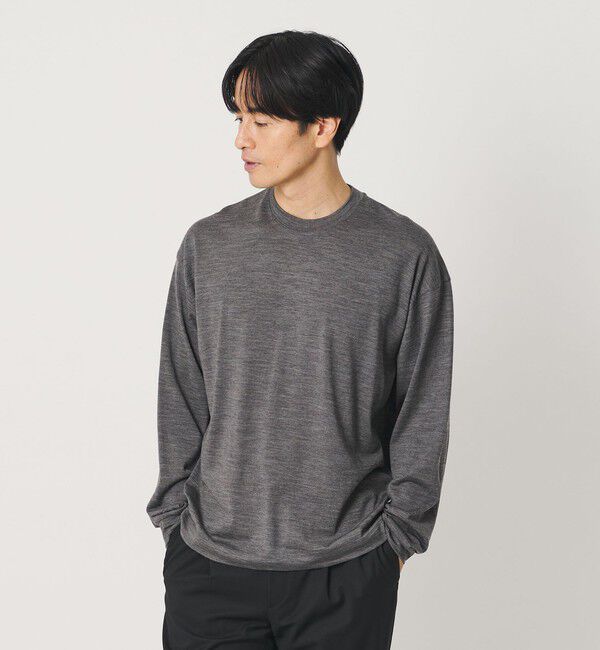 BEAUTY&YOUTH UNITED ARROWS「ウォッシャブル ウール ロングスリーブ Tシャツ」|Tシャツ・カットソー|