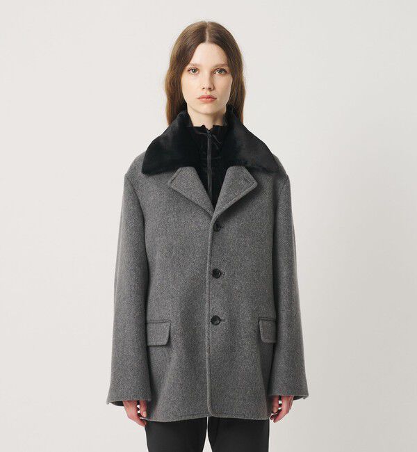 ATTISESSION「＜ATTISESSION＞フェイクファー 2WAYカラー コート」|その他|