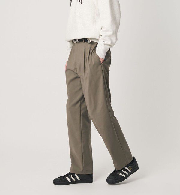 BEAUTY&YOUTH UNITED ARROWS「ダブル レイヤード バルーン イージー パンツ NO.9 ヨコストレッチ」|チノ|OLIVE
