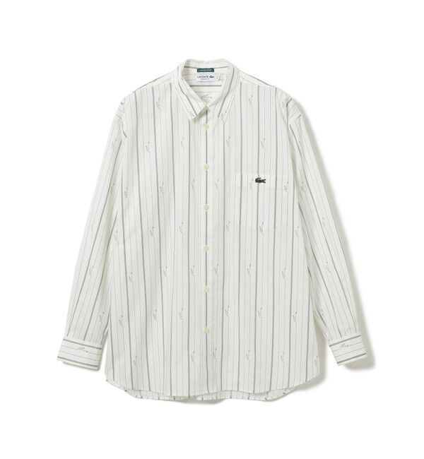 BEAMS「【別注】LACOSTE / ストライプシャツ」|シャツ・ブラウス|