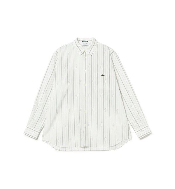 BEAMS「【別注】LACOSTE / ストライプシャツ」|シャツ・ブラウス|