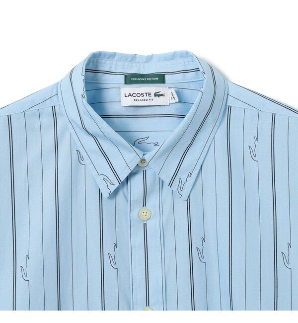 BEAMS「【別注】LACOSTE / ストライプシャツ」|シャツ・ブラウス|