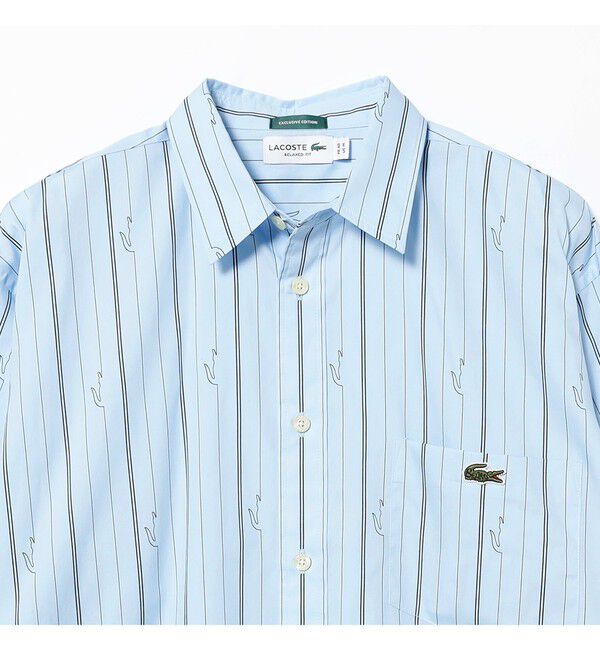 BEAMS「【別注】LACOSTE / ストライプシャツ」|シャツ・ブラウス|