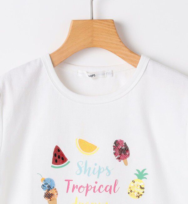 SHIPS KIDS「SHIPS KIDS:140～150cm / サマー モチーフ 半袖 Tシャツ」|Tシャツ・カットソー|