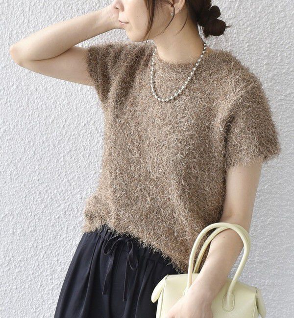 SHIPS Colors 「SHIPS Colors:〈手洗い可能〉フェザー クルーネック 2WAY ニット◇」|ニット・セーター|