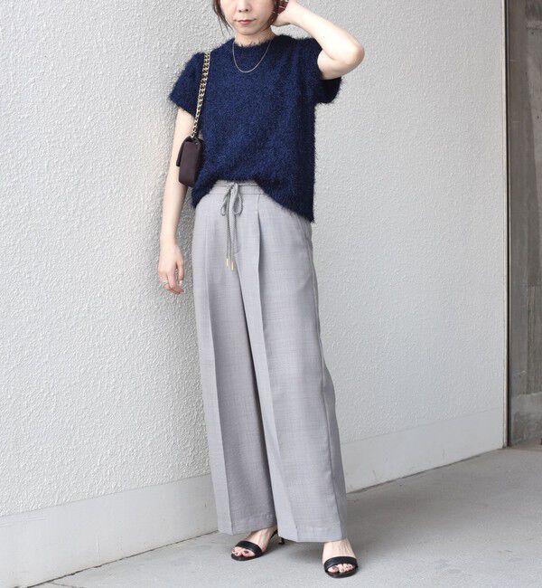 SHIPS Colors 「SHIPS Colors:〈手洗い可能〉フェザー クルーネック 2WAY ニット◇」|ニット・セーター|