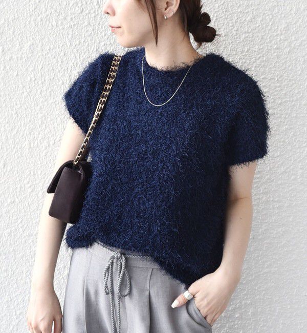 SHIPS Colors 「SHIPS Colors:〈手洗い可能〉フェザー クルーネック 2WAY ニット◇」|ニット・セーター|