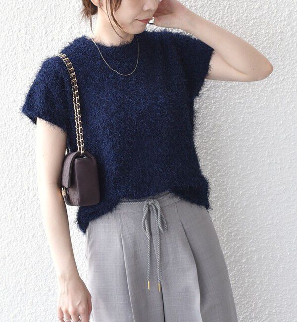 SHIPS Colors 「SHIPS Colors:〈手洗い可能〉フェザー クルーネック 2WAY ニット◇」|ニット・セーター|