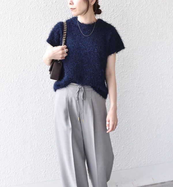 SHIPS Colors 「SHIPS Colors:〈手洗い可能〉フェザー クルーネック 2WAY ニット◇」|ニット・セーター|