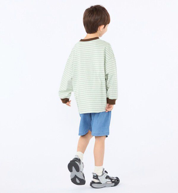 SHIPS KIDS「SHIPS KIDS:100～130cm /〈接触冷感〉ドライメッシュ デニム パンツ」|その他|
