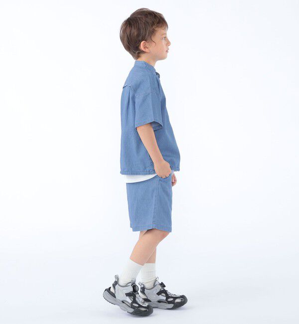 SHIPS KIDS「SHIPS KIDS:100～130cm /〈接触冷感〉ドライメッシュ デニム パンツ」|その他|