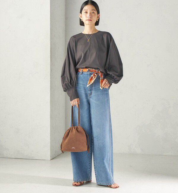 SHIPS for women「〈手洗い可能〉セルロース ポンチ ドルマン プルオーバー」|Tシャツ・カットソー|