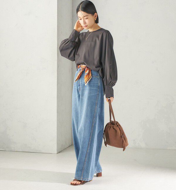 SHIPS for women「〈手洗い可能〉セルロース ポンチ ドルマン プルオーバー」|Tシャツ・カットソー|