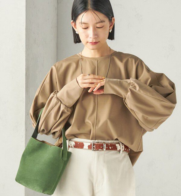 SHIPS for women「〈手洗い可能〉セルロース ポンチ ドルマン プルオーバー」|Tシャツ・カットソー|ベージュ系